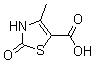 structure of CAS# 875237-46-0, 2,3-二氢-4-甲基-2-氧代-5-噻唑甲酸