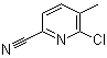 structure of CAS# 875293-89-3, 2-Chloro-6-cyano-3-methylpyridine