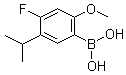 (4-Fluoro-5-isopropyl-2-methoxyphenyl)boronic acid molecular structure (CAS 875446-29-0)