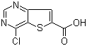 4-氯噻吩并[3,2-d]嘧啶-6-羧酸分子结构 (CAS 875515-76-7)