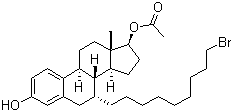 (7a,17b)-7-(9-Bromononyl)-estra-1,3,5(10)-triene-3,17-diol 17-acetate molecular structure (CAS 875573-66-3)