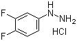 structure of CAS# 875664-54-3, 3,4-Difluorophenylhydrazine hydrochloride
