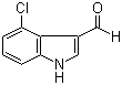 structure of CAS# 876-72-2, 4-Chloroindole-3-carbaldehyde