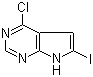 structure of CAS# 876343-10-1, 4-Chloro-6-iodo-7H-pyrrolo[2,3-d]pyrimidine