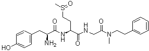 CAS 登录号：87636-57-5, L-酪氨酰-(2S)-2-氨基-4-(甲基亚磺酰)丁酰基-N-甲基-N-(2-苯基乙基)甘氨酰胺