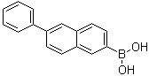 structure of CAS# 876442-90-9, (2-Phenylnaphthalen-6-yl)boronic acid