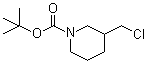 structure of CAS# 876589-09-2, 3-(氯甲基)-1-哌啶甲酸叔丁酯