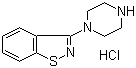 structure of CAS# 87691-88-1, 3-Piperazinyl-1,2-benzisothiazole hydrochloride