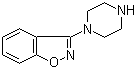 3-(1-哌嗪基)-1,2-苯并异恶唑分子结构 (CAS 87691-89-2)