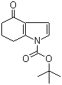 structure of CAS# 877170-76-8, tert-Butyl 4-oxo-4,5,6,7-tetrahydro-1H-indole-1-carboxylate