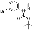 6-Bromo-1H-indazole-1-carboxylic acid tert-butyl ester molecular structure (CAS 877264-77-2)