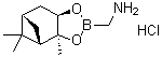 structure of CAS# 877314-87-9, (3aS,4S,6S,7aR)-Hexahydro-3a,5,5-trimethyl-4,6-methano-1,3,2-benzodioxaborole-2-methanamine hydrochloride