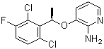 3-[[(1R)-1-(2,6-Dichloro-3-fluorophenyl)ethyl]oxy]pyridin-2-amine molecular structure (CAS 877397-71-2)