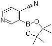 structure of CAS# 878194-91-3, 4-Cyanopyridine-3-boronic acid pinacol ester