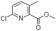 structure of CAS# 878207-92-2, 6-氯-3-甲基-2-吡啶羧酸甲酯