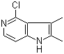 4-Chloro-2,3-dimethyl-1H-pyrrolo[3,2-c]pyridine molecular structure (CAS 878232-70-3)
