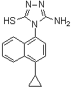 CAS # 878671-96-6, 3-Amino-4-(4-cyclopropylnaphthalen-1-yl)-4H-1,2,4-triazole-5-thiol
