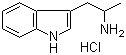 3-(2-氨基丙基)吲哚盐酸盐分子结构 (CAS 879-36-7)