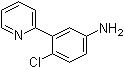 4-氯-3-(2-吡啶基)苯胺分子结构 (CAS 879088-41-2)