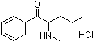2-(Methylamino)-1-phenyl-1-pentanone hydrochloride molecular structure (CAS 879669-95-1)