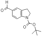 5-Formyl-2,3-dihydro-1H-indole-1-carboxylic acid 1,1-dimethylethyl ester molecular structure (CAS 879887-32-8)