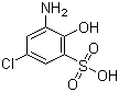 structure of CAS# 88-23-3, 2-Amino-4-chlorophenol-6-sulfonic acid