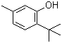 structure of CAS# 88-60-8, 6-tert-Butyl-m-cresol
