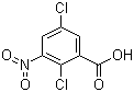 structure of CAS# 88-86-8, 2,5-二氯-3-硝基苯甲酸