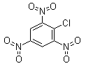 2-氯-1,3,5-三硝基苯分子结构 (CAS 88-88-0)