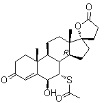CAS # 880106-10-5, (6beta,7alpha,17alpha)-7-(Acetylthio)-6,17-dihydroxy-3-oxo-pregn-4-ene-21-carboxylic acid gamma-lactone