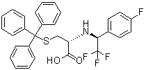 CAS # 880762-37-8, N-[(1S)-2,2,2-Trifluoro-1-(4-fluorophenyl)ethyl]-S-(triphenylmethyl)-L-cysteine