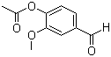 structure of CAS# 881-68-5, Vanillin acetate