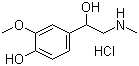 structure of CAS# 881-95-8, (+/-)-Metanephrine hydrochloride