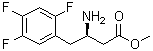 (betaR)-beta-Amino-2,4,5-trifluorobenzenebutanoic acid methyl ester molecular structure (CAS 881995-69-3)