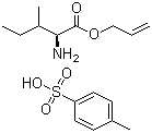 structure of CAS# 88224-05-9, L-Isoleucine allyl ester p-toluenesulfonate salt