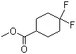 4,4-二氟环己烷甲酸甲酯分子结构 (CAS 882855-71-2)
