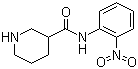 CAS # 883106-67-0, N-(2-Nitrophenyl)piperidine-3-carboxamide, Piperidine-3-carboxylic acid (2-nitrophenyl)amide