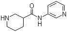 CAS # 883106-73-8, N-(Pyridin-3-yl)piperidine-3-carboxamide, Piperidine-3-carboxylic acid pyridin-3-ylamide
