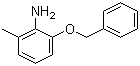 2-甲基-6-(苯甲氧基)苯胺分子结构 (CAS 883107-58-2)