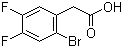 structure of CAS# 883502-07-6, 2-溴-4,5-二氟苯乙酸