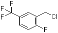 structure of CAS# 883543-26-8, 2-Fluoro-5-trifluoromethylbenzyl chloride