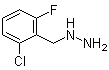 structure of CAS# 883546-66-5, [(2-Chloro-6-fluorophenyl)methyl]hydrazine