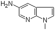 structure of CAS# 883986-76-3, 1-Methyl-1H-pyrrolo[2,3-b]pyridin-5-amine