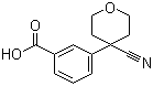 CAS 登录号：884001-10-9, 3-(4-氰基四氢吡喃-4-基)苯甲酸