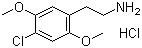 structure of CAS# 88441-15-0, 2,5-Dimethoxy-4-chlorophenethylamine hydrochloride