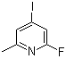 structure of CAS# 884494-45-5, 2-氟-4-碘-6-甲基吡啶