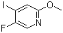 structure of CAS# 884495-13-0, 5-Fluoro-4-iodo-2-methoxypyridine