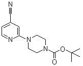 4-(4-Cyano-2-pyridinyl)-1-piperazinecarboxylic acid tert-butyl ester molecular structure (CAS 884507-31-7)