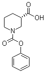 structure of CAS# 88466-74-4, (S)-1,3-Piperidinedicarboxylic acid 1-(phenylmethyl) ester