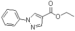 1-苯基-1H-吡唑-4-羧酸乙酯分子结构 (CAS 885-94-9)